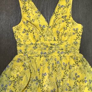 Floral Yellow for a fun loving chic style Dress